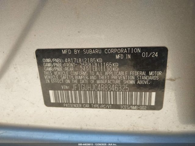 2024 Subaru Impreza Gray Used Parts - Image 12